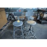 (8) Shop Stools w/ Backs