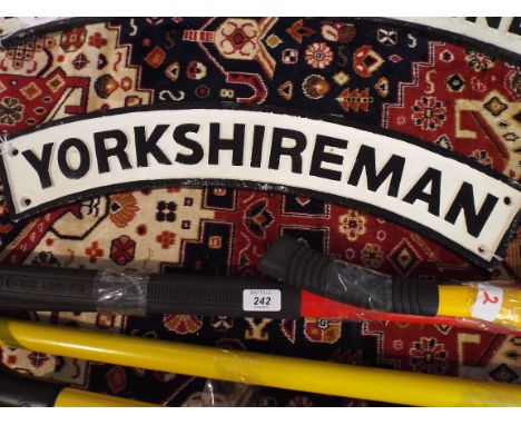 A Reproduction Cast Metal Yorkshireman Sign (item 58, plus VAT)