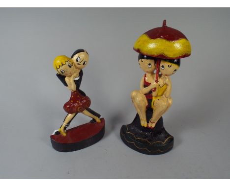 Two Cast Metal Door Stops (item 37, Plus VAT) 