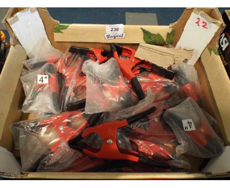 A Box Containing Twenty Metal Stall Clips (item 22, plus VAT)