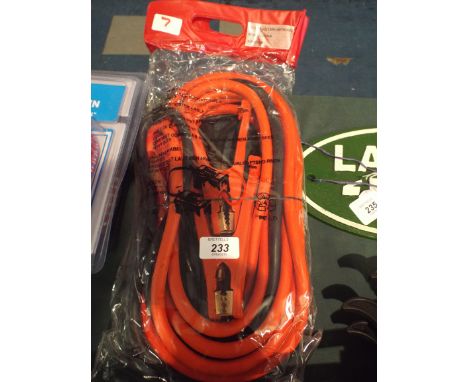A Set of 600 amp Jump Leads (item 7, plus VAT)