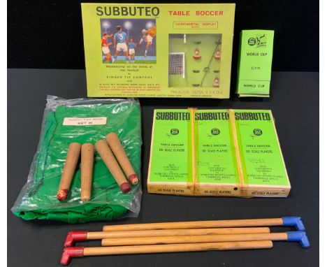 Toys - Subbuteo Table Soccer, Continental Display edition, incomplete;  other teams Brazil, Celtic, Wolverhampton Wanderers; 