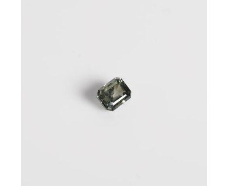 UNMOUNTED LIGHT GREEN DIAMOND
the emerald cut stone approximately 1.4 carats, note: VAT is payable by the buyer on the full h