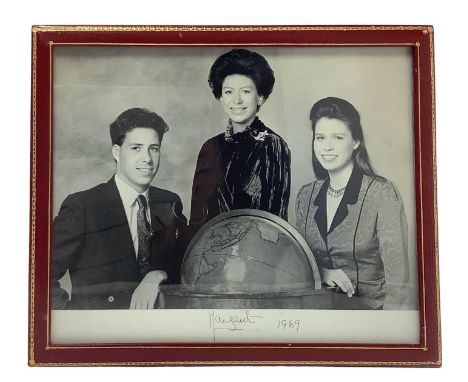 H.R.H. The Princess Margaret, Countess of Snowdon, fine signed presentation black and white portrait photograph of the Prince