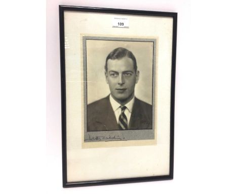 Dorothy Wilding - Royal presentation autographed portrait photograph of H.R.H. Prince George, Duke of Kent (1902-42), signed 