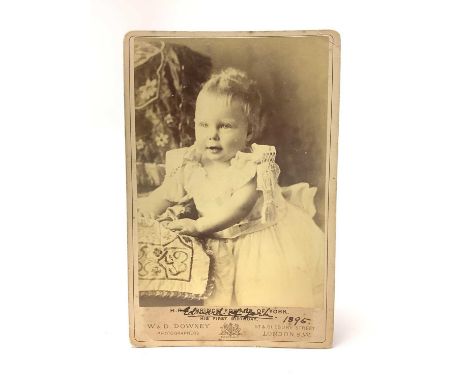 H.R.H. Prince Edward of York (later King Edward VIII and Duke of Windsor) early portrait photograph inscribed by his mother Q