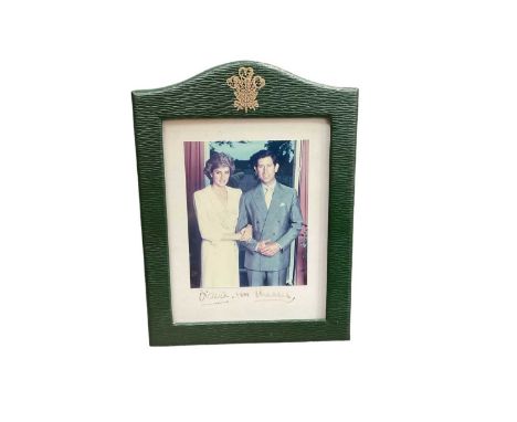 T.R.H. The Prince and Princess Wales, fine 1988 signed presentation colour portrait photograph of the Royal couple signed in 