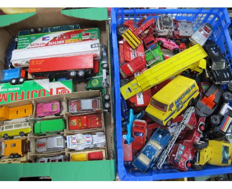 Diecast Model Cars, including Matchbox, Corgi, Tonka, etc:- Two Boxes.