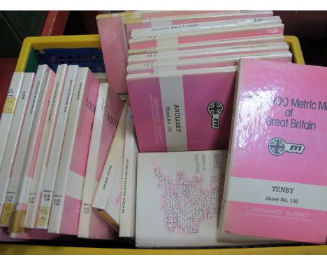 Ordnance Survey Maps, Traction Engine books and magazines:- One Box.