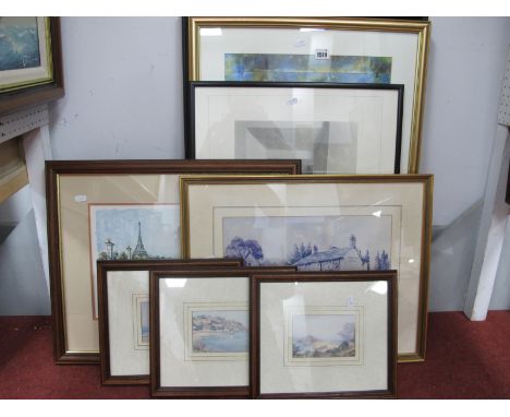 'Battle of Britain Memorial Flight Over Beachy Head', print 44 x 67cm. McCarthy Sunflower print. Eva Rubinstein. B.McDonald a