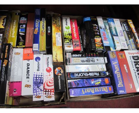 PC DVD Rom Games, Ejay, abacus, Microsoft, Amiga, Superbox, etc:- Two Boxes.