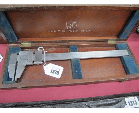 NSF Vernier Caliper, bearing Military arrow and dated 1944 numbered 11A//2736, in original case.