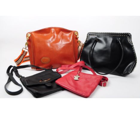 A collection of vintage 20th century handbags. The collection to include two Radley examples, alongside Maliparmi for Russle 