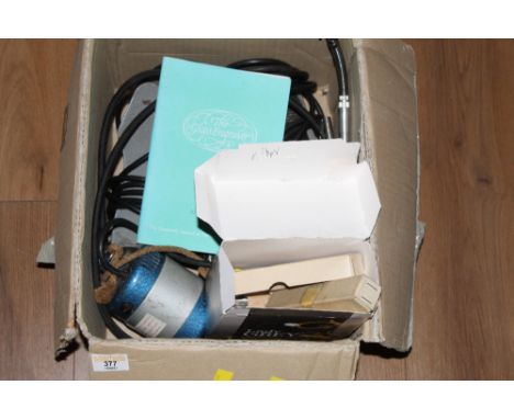 A box containing glass engraving equipment and to include the glass engraver manual 