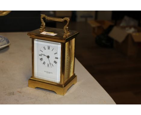 A modern Teylor &amp; Blygh quartz movement carriage clock 