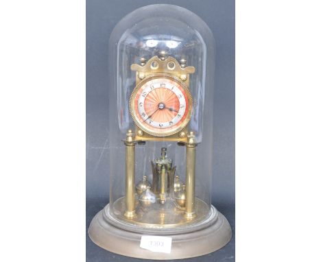 An early 20th century guilloche enamel Anniversary clock by&nbsp;Jahresuhrenfabrik / August Schatz &amp; Söhne. The clock has