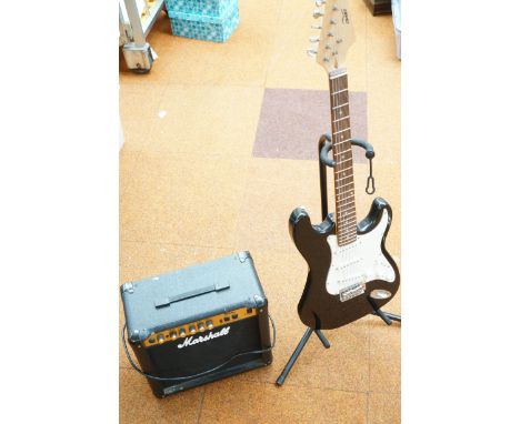 Cv sky electric guitar with Marshall amp - stand not included 