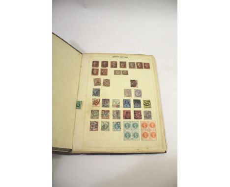 STAMP ALBUMS 2 older albums including Great Britain, British Commonwealth, Gold Coast, Jamaica, New Zealand and various other