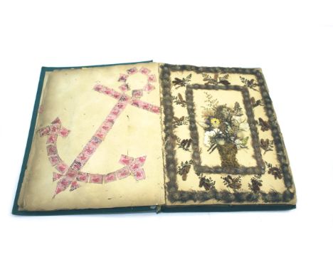 AUSTRALIA - ALBUM OF PRESSED NATIVE FLORA & STAMPS an interesting album compiled in the late 19th/early 20thc, with various p