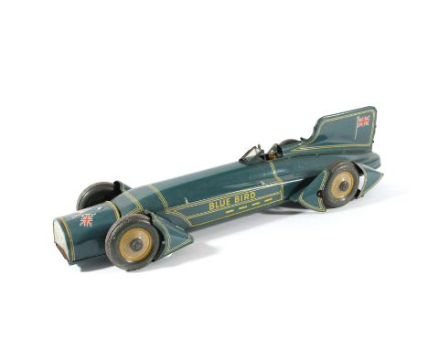 GUNTHERMANN TINPLATE CLOCKWORK CAR - CAPTAIN CAMPBELL a tin plate clockwork model of Captain Campbell's land speed record car