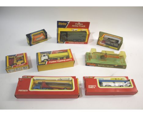 DINKY, CORGI & POLISTIL BOXED DIE CAST TOYS a mixed lot including Dinky 732 Police Helicopter, Dinky 668 Foden Truck, Dinky 4