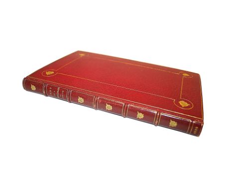 DIARY OF A HUNTSMAN - THOMAS SMITH  a leather bound book titled Extracts from the Diary of a Huntsman, by Thomas Smith Esq, L