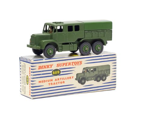 A Dinky 689 medium artillery tractor, boxed.