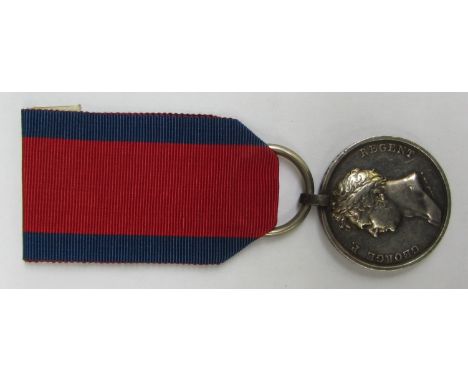 THE WATERLOO MEDAL.  the first specific British campaign medal (included Ligny & Quatre Bras) and issued to survivors in all 