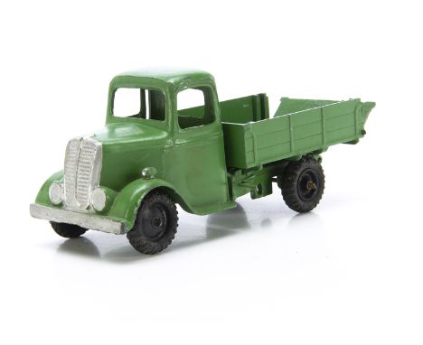 Britains unboxed post WW2 4 wheel tipping lorry item No. 59F, missing driver, G condition with minor wear,