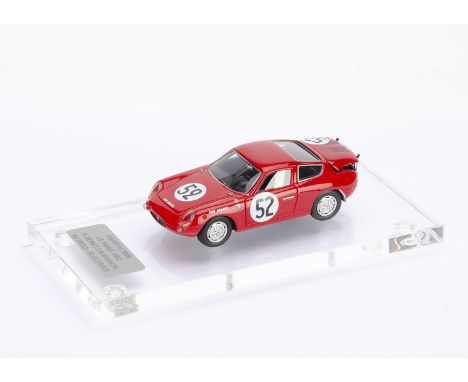 1:43 Abarth 700S Le Mans 1962, H.Demetz/M.Bianchi, commercially-made model customised and boxed by Tim Dyke, E, box VG-E