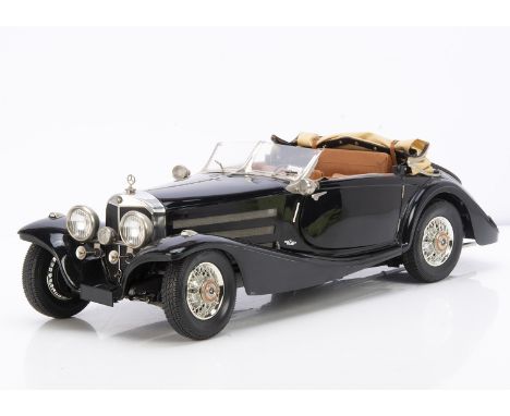 Pocher by Rivarossi 1:8 1935 Mercedes-Benz 500K-AK Cabriolet K93, factory-built model, in wooden Pocher-labelled box, G, one 