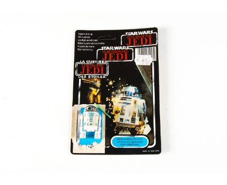 Vintage Star Wars Last 17 R2-D2 With Pop-Up Lightsabre Action Figure, with original sabre and ROTJ tri-logo 70D cardback, VG-