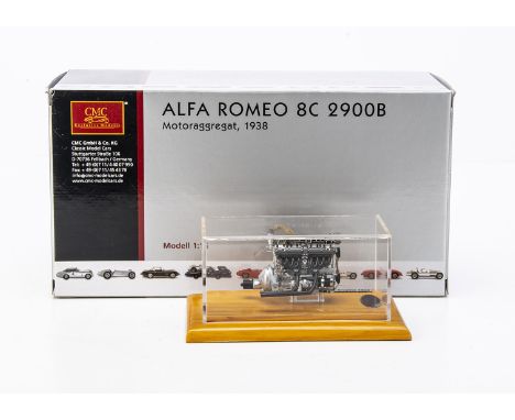 A CMC 1:18 Alfa Romeo 8C 2900 B Engine 1938, M-131, in original box with certificate, E, box G-VG