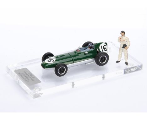 1:43 Lotus 16 British GP 1958, Graham Hill, commercially-made model customised and boxed by Tim Dyke, E, box VG-E