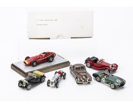 1:43 White Metal Models, including Abingdon Classics MG High Speed Van, in original box, S.R.C Scale Racing Cars Maserati 250