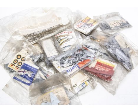 Airfix 1:72 Scale WWI and Later Bagged Kits, various examples all have been opened, includes Hawker Demon, Gloster Gladiator,