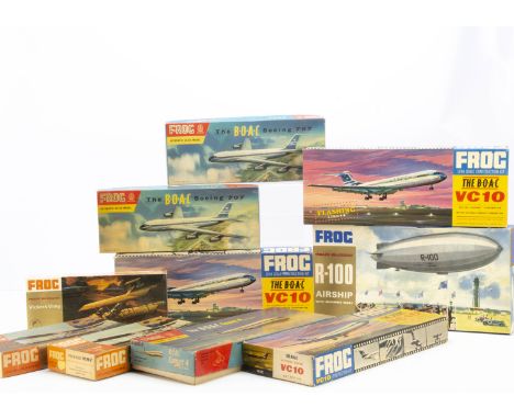 Vintage FROG Aircraft Kits, a boxed group, Trail Blazers 1:72 scale F163 Vickers Vimy (one factory sealed) and F128 1:100 sca