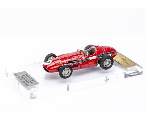 1:43 Maserati 250 F British G.P 1956, Stirling Moss, commercially-made model customised and boxed by Tim Dyke, E, box VG-E