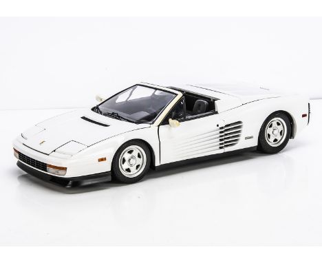 Pocher by Rivarossi 1:8 Ferrari Testarossa Spider K52, factory-built model, in buff card Pocher-labelled box, VG, discolorati