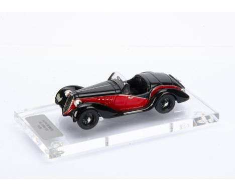 1:43 Alfa Romeo 6C 2500 SS 1939, commercially-made model customised and boxed by Tim Dyke, E, box VG-E