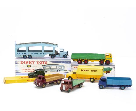 Dinky Toy Commercial Vehicles, 582 Pullmore Car Transporter, 794 Loading Ramp, 934 Leyland Octopus Wagon, in original boxes, 