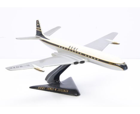 Minavia of London Ltd Vintage Travel Agents Display Model BOAC Comet, a cast alloy model of a BOAC Comet 4 Jetliner with cast