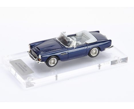 1:43 1962 Aston Martin DB4 Convertible, commercially-made model customised and boxed by Tim Dyke, E, box VG-E