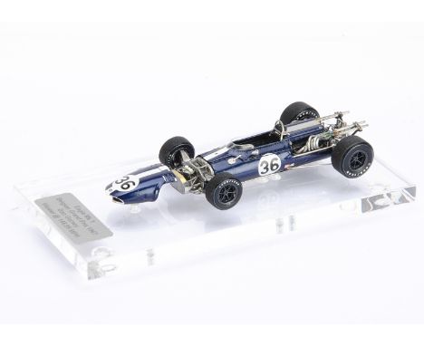 1:43 Eagle Mk1 Belgian Grand Prix 1967, Dan Gurney, commercially-made model customised and boxed by Tim Dyke, E, box VG-E