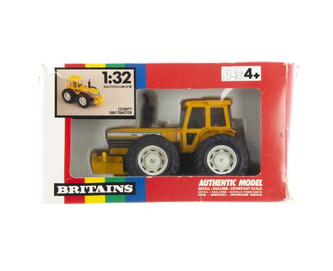 Britains boxed rare 9521 County 1884 Tractor, VG in G box, very slightly crushed and one end flap missing a small part,