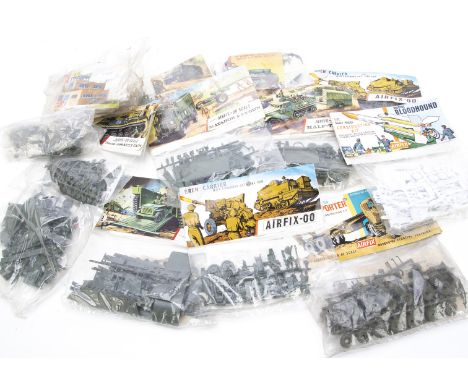 Airfix 1:72 Scale WWII and Later Bagged Military Kits, sealed examples, A201V Scammell Tank Transporter, A14V Matador, A9V Br