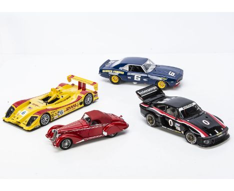 1:18 and 1:24 Model Cars, 1:18 GMP 1969 Chevrolet Camaro, Exoto Racing Legends Porsche 934/5, Norev Porsche RS Spyder, 1:24 F