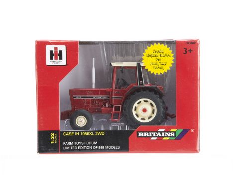 Britains Tomy era Special Limited Edition for Farm Toys Forum Case IH 1056XL 2WD tractor in limited edition box, limited to 9