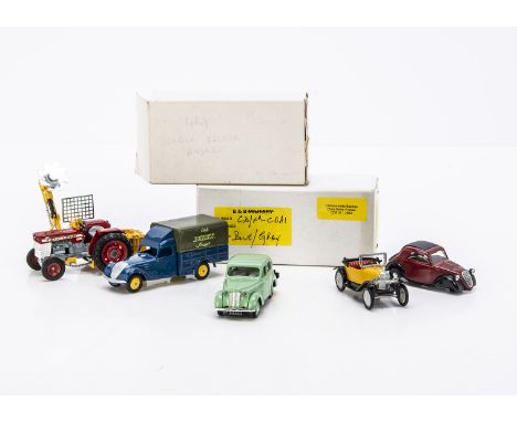 Various Diecast, including Club Dinky France white metal Camionette Bachee CDF 21, in original box, loose Corgi Toys 73 Masse