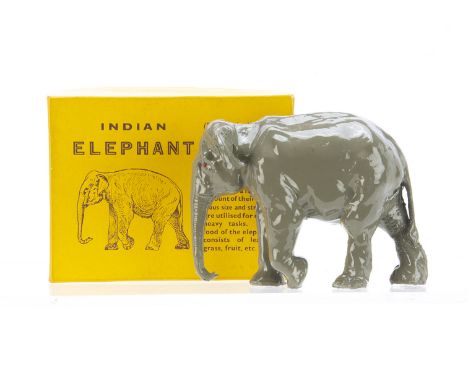 Britains boxed post WW2 Zoo series No. 901 Indian Elephant, VG nr mint in VG box,